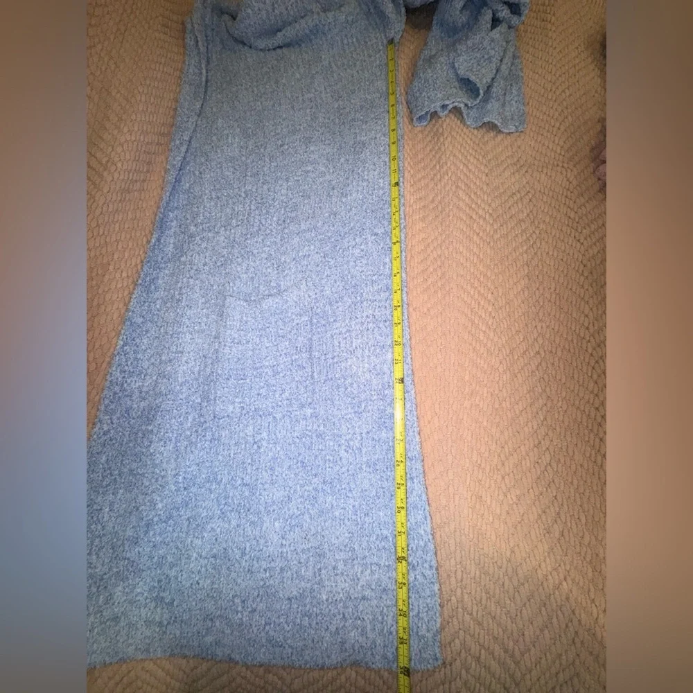 Softies Marshmallow Hooded Scarf Wrap Cardigan Caribbean Blue OS